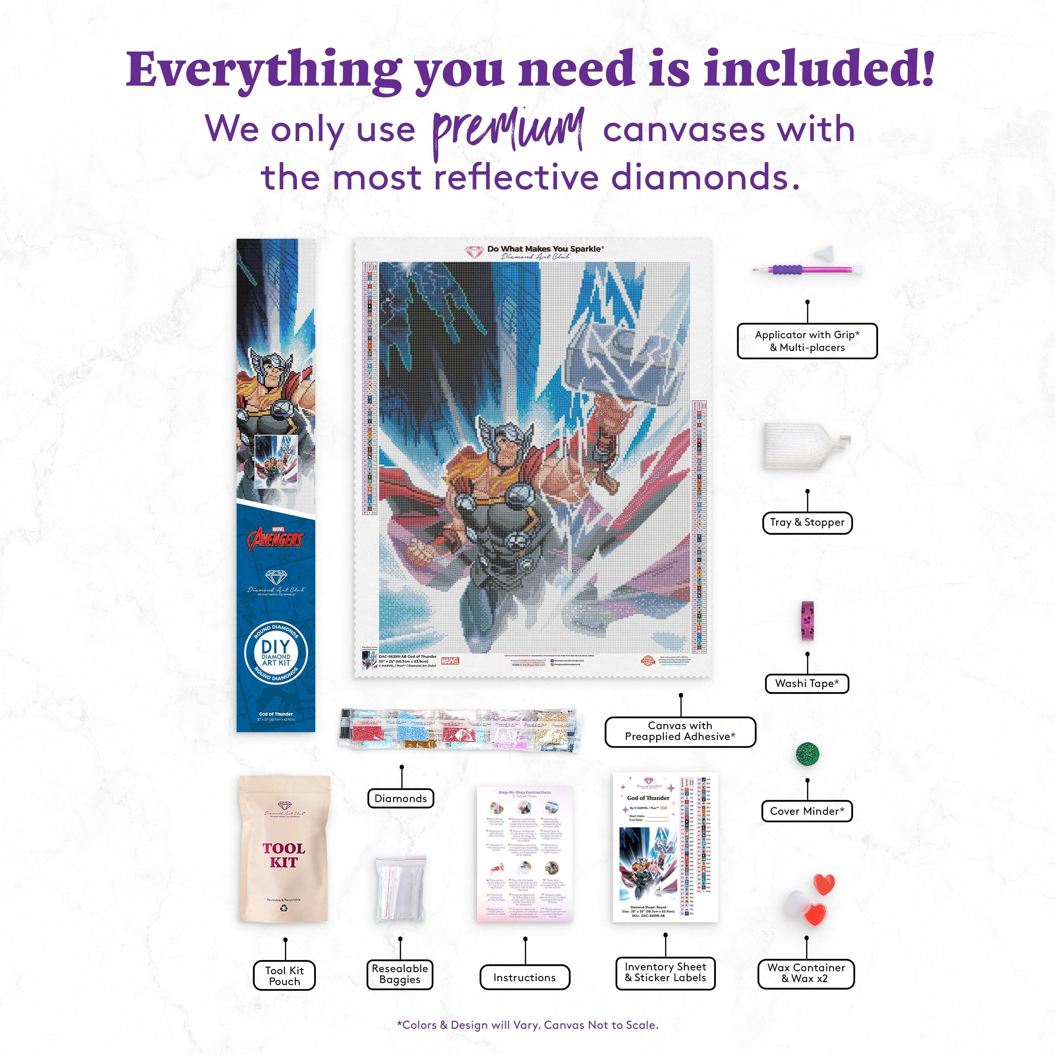 DIAMOND ART CLUB God of Thunder Diamond Painting Kit