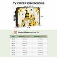 thumbnail image 3 of Outdoor TV Cover 40 to 43 Inches, Honey Gnome Sunflower Bee Pastoral Farmhouse Rero Background Waterproof TV Cover with Remote Control Pocket, Flat Screen TV Cover Protector for Outside TV, 3 of 6