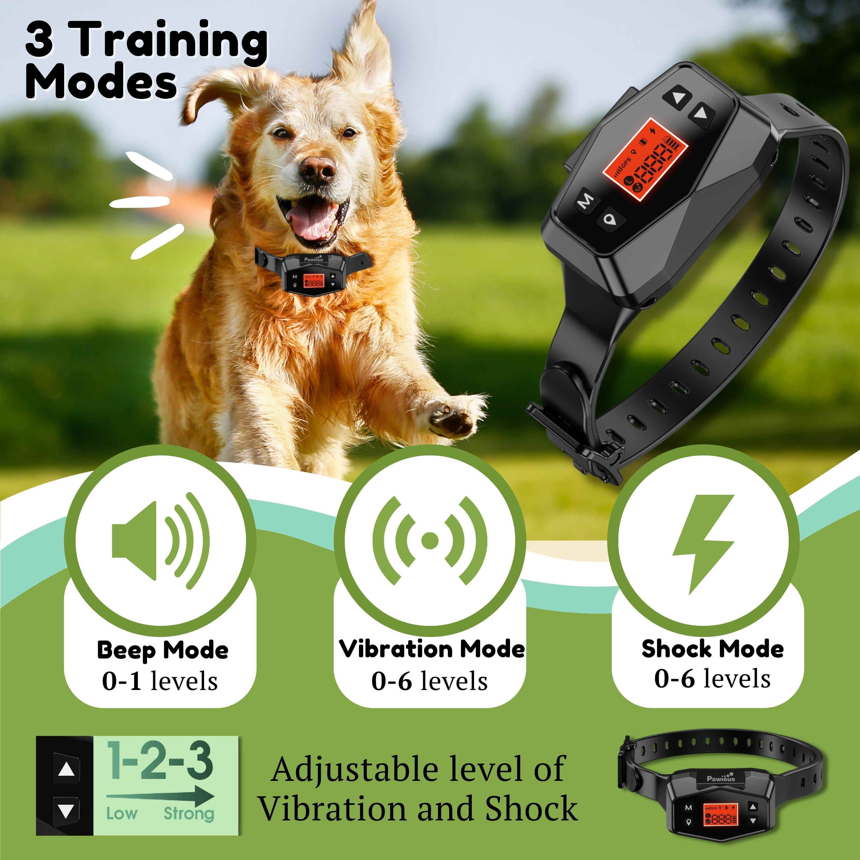 【サイズ】 Pawious GPS Wireless Dog Fence - Pet Containment System Electric