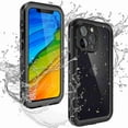 thumbnail image 2 of Dteck Phone 13 Pro Case Waterproof, Built in Screen Protector Full Body Rugged Heavy Duty Protection Anti-Scratched Shockproof Protective Phone Case for iPhone 13 6.1 inch -Black 2021, 2 of 9