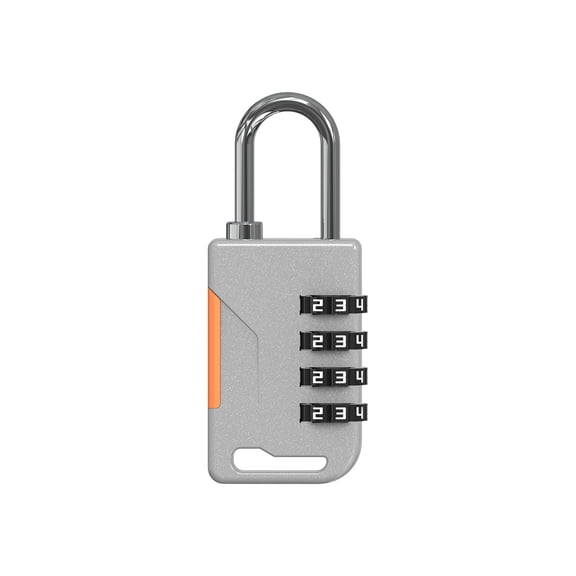4 Digit Combination Padlock Portable Password Lock Keyless Unlocks AntiTheft Padlock for Backpacks Gym School Lockers