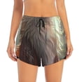 thumbnail image 2 of Picia Mystic Fox With Halo Pattern Women's 2 in 1 Athletic Running Shorts High Waisted Workout Casual Gym Sweat Shorts with Comfy Liner Zipper Pockets-XX-Large, 2 of 9