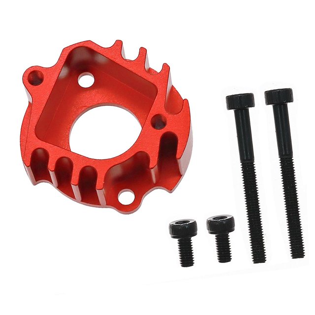 MERIGLARE 1/10 RC Car Motor Mount Easy to Install Portable Accessory for CW01 Lunchbox Red