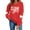 Red, variant on FAWUUDO Womens Casual Heart Graphics Shirt Long Sleeve Pullover Loose Crewneck Cute Love Printed Sweatshirt Tops Black L