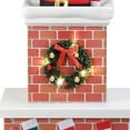 thumbnail image 7 of Mr. Christmas 18 Inch Animated Santa in Chimney with LED Lights and Music, 7 of 7
