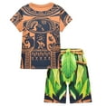 thumbnail image 2 of Little Boys Ocean Costume Set Halloween Hawaii Short Sleeve Pajamas Outfit 3-9Years, 2 of 7