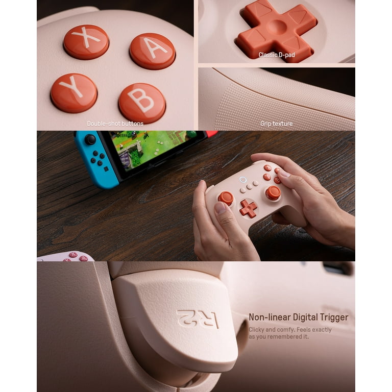  8Bitdo Ultimate C Bluetooth Controller for Switch with 6-axis  Motion Control and Rumble Vibration (Orange) : Video Games