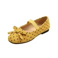 thumbnail image 3 of YOUYEDIAN Mary Jane Shoes Women Versatile Polka Dot Low Heel Round Toe Fashion Flats Bow Deco Slip On Comfy Dress Shoes, 3 of 5