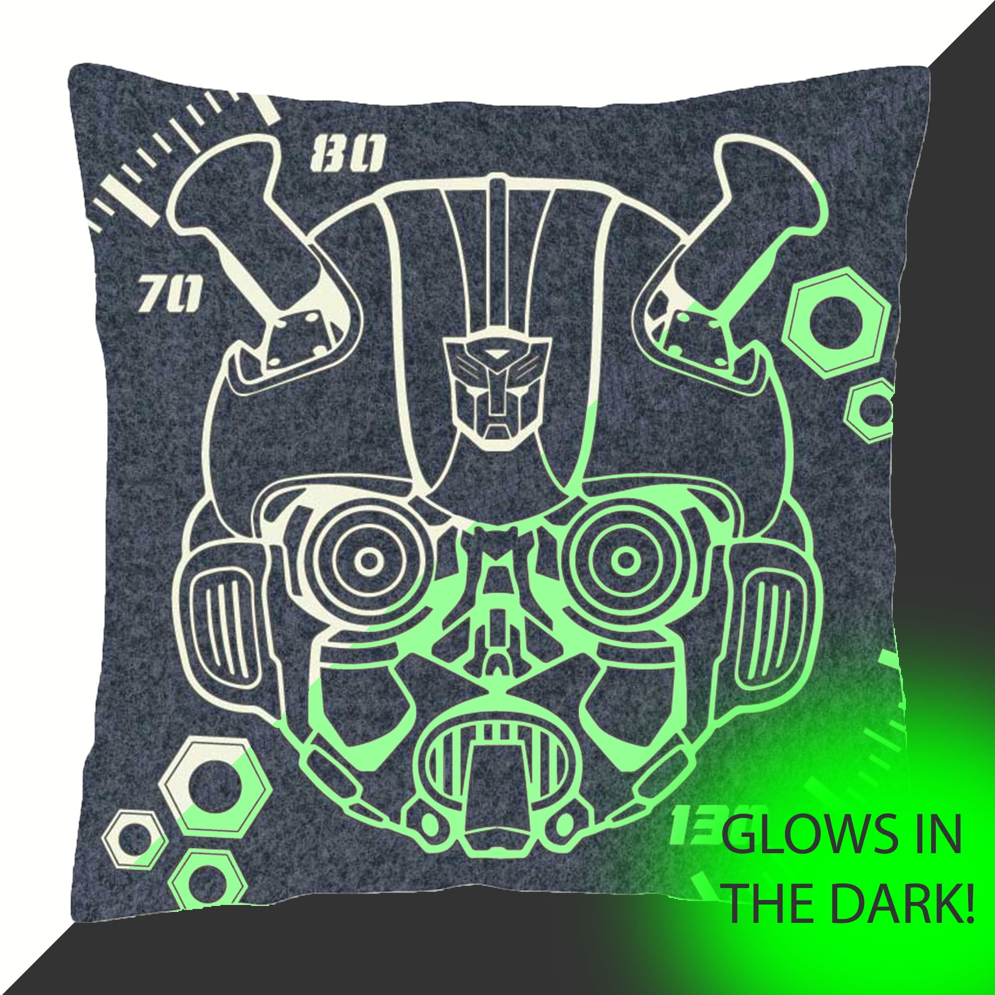 Transformers 18 X 18 Glow In Dark Pillow 1 Each Walmart