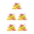 thumbnail image 3 of Qarigey 50 piezas de banda de goma para la cabeza, no es fácil de romper, aro para el cabello, lazos de moda para el cabello, trenza larga, diseño de color mezclado 5piezas Qarigey CBP236033, 3 of 4