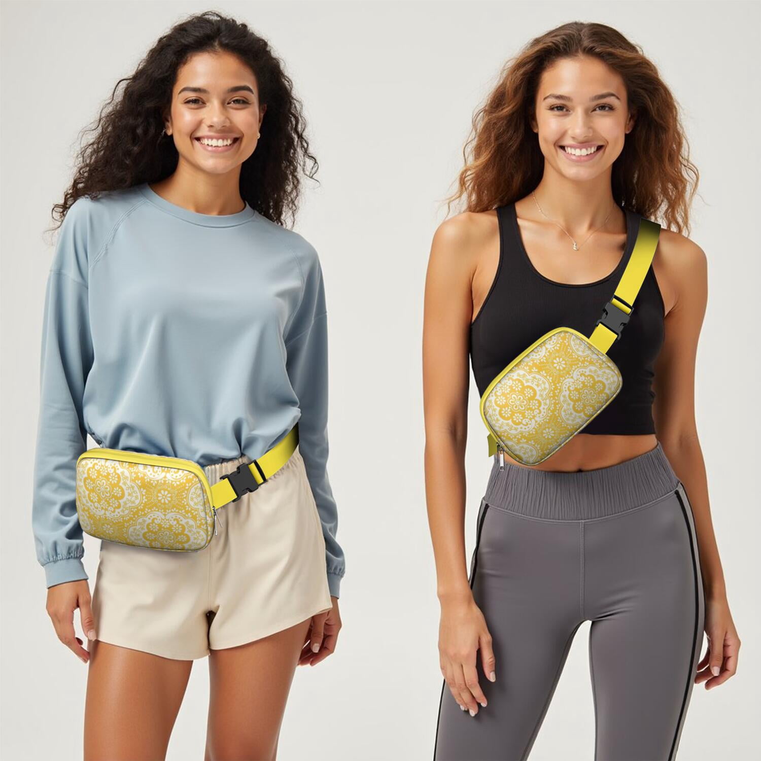 Retro Sling Bag – Tribal Patterned Fanny Pack for Women – Water-Resistant and Functional