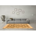 thumbnail image 3 of Ahgly Company Indoor Round Oriental Orange Traditional Area Rugs, 3' Round, 3 of 4