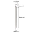 thumbnail image 2 of Unique Bargains Split Cotter Pin, Fixation à Clip en Acier Inoxydable 4x50mm Raccord Argent 30Pack, 2 of 5