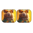 thumbnail image 7 of Daiia Hawaiian Style Guinea Pig 2PCS Car Windshield Sun Shade, Foldable Sun Shield for Car Front Window, Auto Sun Blocker Visor Protector Universal for Truck SUV Pickup-Medium, 7 of 7