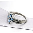 thumbnail image 2 of Cross Ring Vintage Tone Sterling Silver With God All Things Are Possible CZ Band Rings, 2 of 6