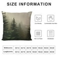 thumbnail image 5 of MLJA Decorative Throw Pillow Covers Valley Rising Mist Foggy Pine Forest Trees Nature Parks Outdoor Range Square Pillow Cover Cases for Couch Sofa, 5 of 5
