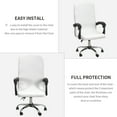 thumbnail image 5 of Computer  Chair Cover  Durable Zipper  Washable Removable Spandex Rotating  Chair Slipcovers Anti- Soft Desk Chair Seat  Pets, 5 of 7
