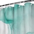 thumbnail image 3 of Black Green Translucent Marble Pattern Shower Curtain 84"x72" ,Bathroom Decorative Shower Curtains Set with 12 Hooks,Modern Waterproof Washable Shower Curtain, 3 of 6