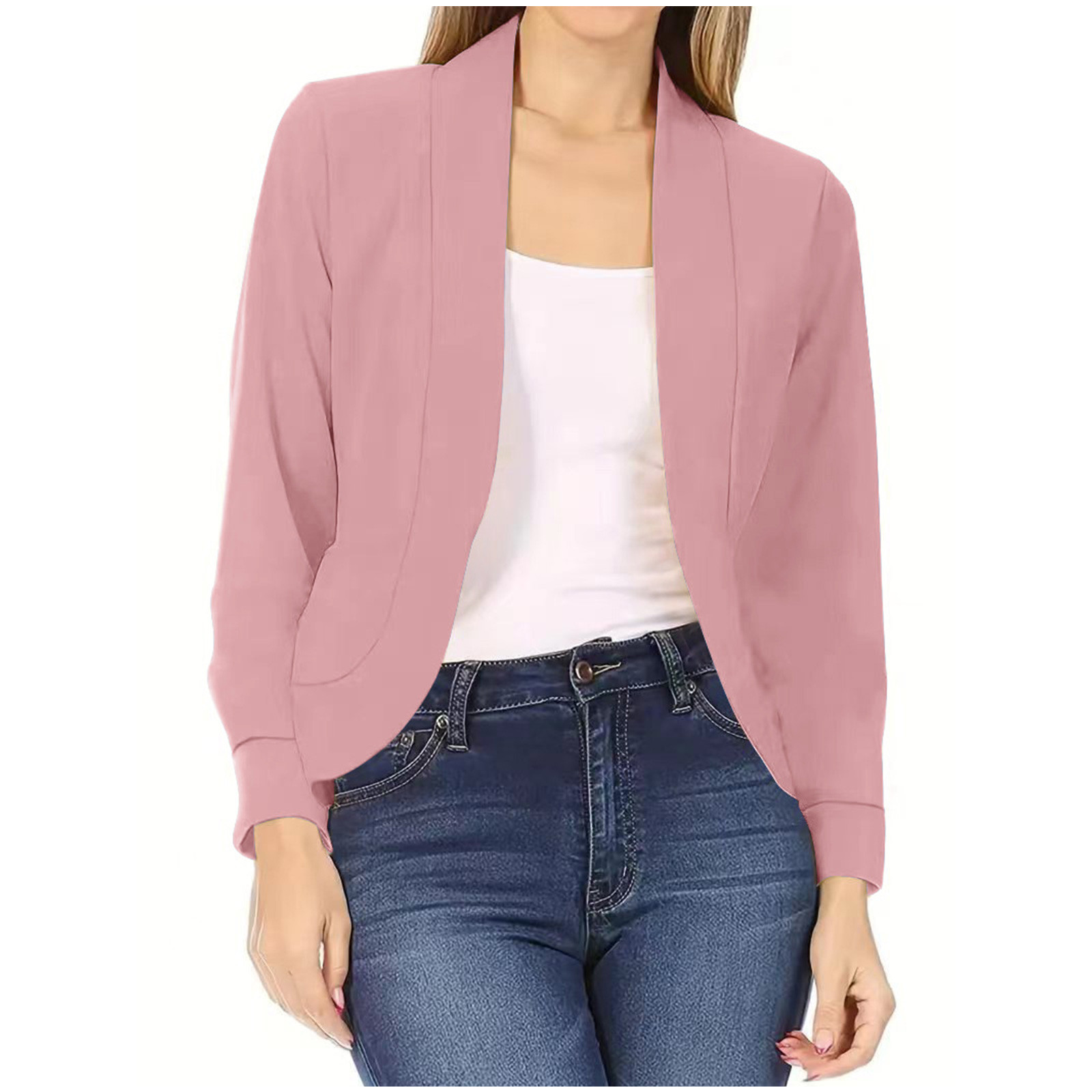 Veste Tweed Femme Manches Bouffantes - Blazer Léger Été 2024 - Coupe Courte Élégante