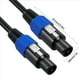 thumbnail image 4 of 2X Speakon Cable 6ft Profesional 18Guage Macho A Macho Cable de Audio con Twist Lock para DJ Altavoz y Amplificador, 4 of 5