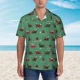 thumbnail image 2 of Susaid Christmas Dachshund Print Short Sleeve Shirts Button Down Casual Shirts Summer Beach Aloha Button Down Short Sleeve for Men ,Medium, 2 of 7