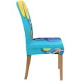 thumbnail image 3 of ABPHQTO Funda protectora para silla elástica de pez marino para vacaciones de verano, funda protectora para asiento para comedor, Hotel, fiesta de boda, juego de 6, 3 of 4