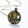 thumbnail image 6 of Elephant Necklace Personalized Custom Photo Round Pendant Adjustable Stainless Steel Necklaces with Gift Box for Men Women Mothers Valentine's Jewelry Gift, 6 of 6