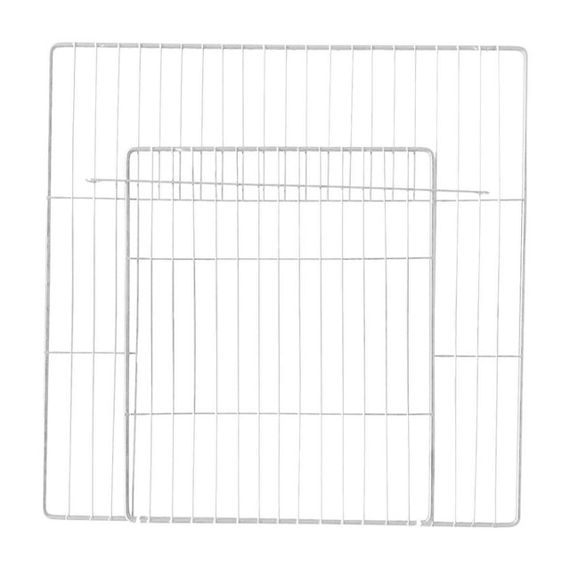 Langgg Pet Playpen Door Cage Metal Wire Indoor Fence Rabbit Puppy Expandable Panel White Dense Grid