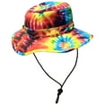 thumbnail image 1 of Rainbow Tie Dye Bucket Hat with Adjustable String, 1 of 1
