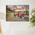 thumbnail image 2 of Be My Valentine's Siberian Husky Truck Full of Love Flower Balloon Horizontal Matte Canvas Poster Husky Dog Lover Gifts Wall Art Home Decor - 02029, 2 of 5