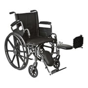 Roscoe Medical K4-Lite Wheelchair Color: Powder-coated silver vein