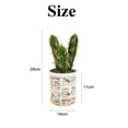 thumbnail image 2 of Planta de simulación de bonsái de plástico, planta de flor artificial de bonsái de cactus tropical, 2 of 5