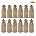 thumbnail image 1 of 1 Set/12pcs Wine Bags Universal Protective Imitation Linen Widely Applied Bottle Wraps For Partylinen, 1 of 5