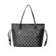 thumbnail image 4 of Women Checkered Tote Shoulder Bag Purse Pu Leather Handbag Bag With Inner Pouch, 4 of 5