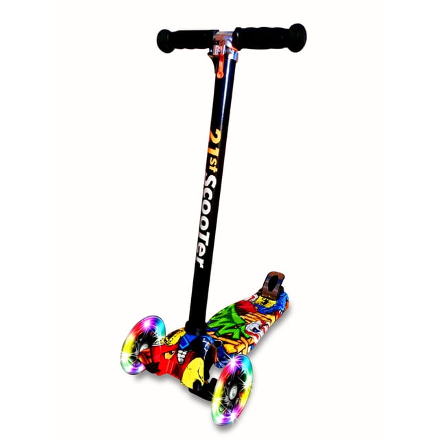Patin del diablo o scooter con luz niño Toy Contrapeso entrenador