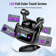 Touch Screen Wireless Earbuds, Headphones Bluetooth 5.4 Ear Buds with ANC and ENC Clear Calls, 48H Noise Cancelling Earbud, 14.2mm Deep Bass, 5 EQ Modes, IPX7 Waterproof Earphones, for iOS Android