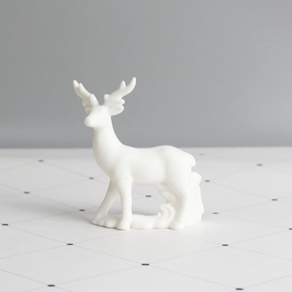 Esaierr Ceramic Crane Figurine Chinese Animal Statue Lucky Bird Figurine Home Decor Jade White Crafts Crane Ceramics Home Decoration