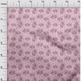 thumbnail image 3 of oneOone Rayon Light Pink Fabric Floral Craft Projects Decor Fabric Printed By The Yard 56 Inch Wide, 3 of 4