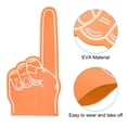 thumbnail image 4 of Uxcell Giant Foam Finger 18 Inch, EVA DIY Blank Foam Hand Cheerleading Fingers for Celebration Sports Games Party, Orange, 4 of 5