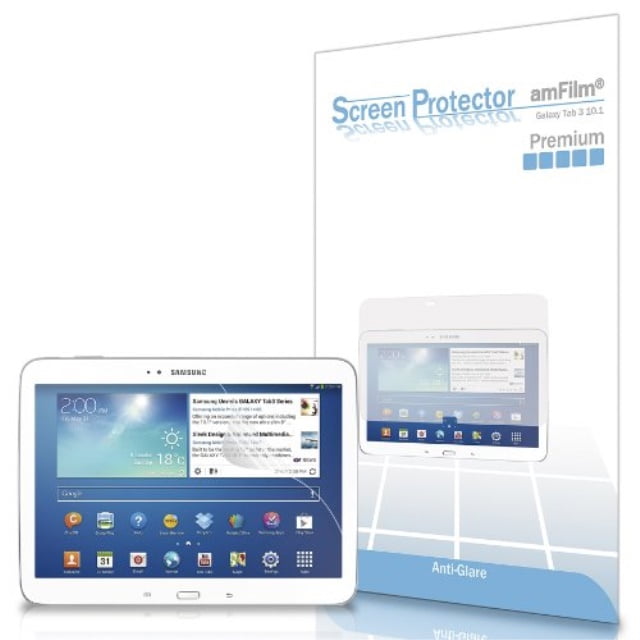 2 Pack Samsung Galaxy Tab 3 10.1 Tablet P5210 amFilm HD Clear Screen Protector 