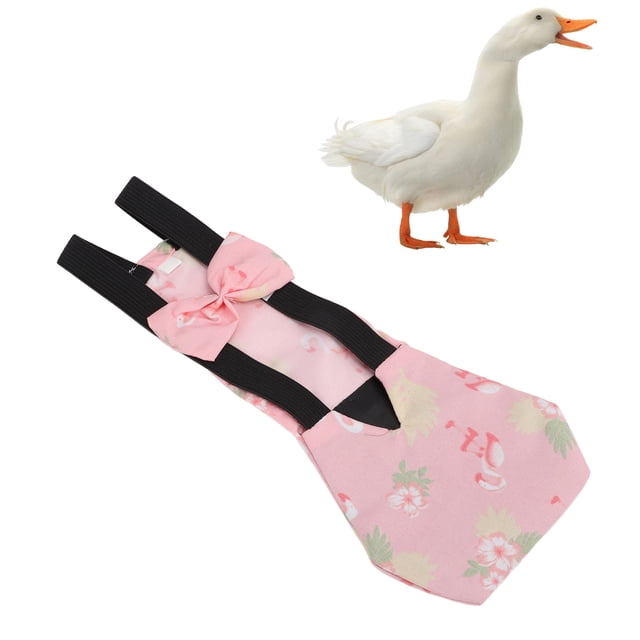 Pet Chicken Diapers, Breathable Poultry Poop Pocket Diaper for Goose Duck ChickenFlamingo S
