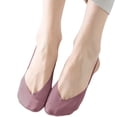 thumbnail image 2 of Gymayou Ultra Low Cut Liner Socks for Women No Show Toe Topper Liner Sock with Sling Back Purple One Size, 2 of 3