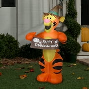 Gemmy Airblown Inflatable Harvest Tigger Disney , 3.5 ft Tall, Orange