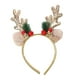 thumbnail image 1 of Diadema con astas de ciervo Strade Fareast Limited para Navidad oro, 1 of 8