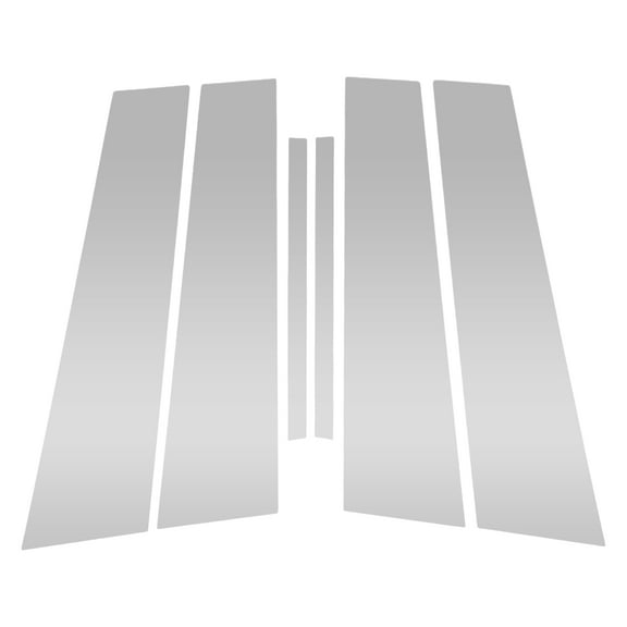 6 Pcs Front Rear Left Right Car Door Pillar Window Trim for Buick Lacrosse 2010-2016 Anti Scratch Sticker Pillar Posts Cover Chrome Silver Tone