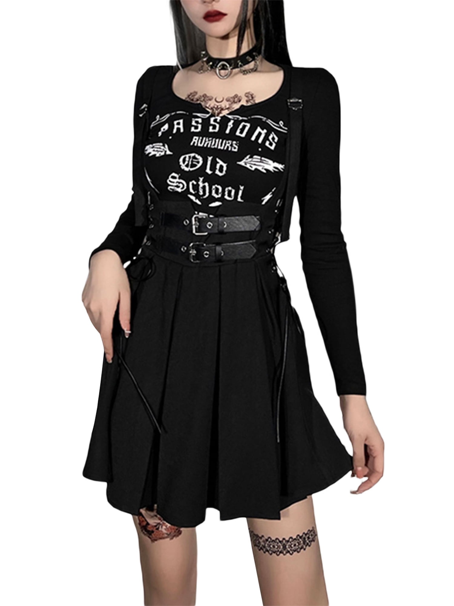 NEW Ladies Black lace frilly Skirt Gothic Rock Boho Gift Lolita Biker Party 