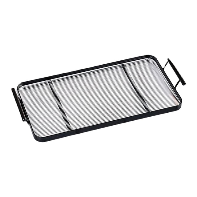 Bandeja de acrílico transparente portátil Sunnimix Bandeja de almacenamiento 35 cm x 22 cm x 4,5 cm Negro
