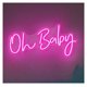 thumbnail image 1 of Letrero De Neón"Oh Baby" Para Decoración Pared Fiestas En Habitaciones, Dormitorios, Bares Y Salas Estar 45cm, 1 of 3