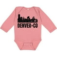 thumbnail image 3 of Inktastic Denver Colorado Skyline Grunge Boys or Girls Long Sleeve Baby Bodysuit, 3 of 5