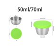 thumbnail image 1 of Recipiente para salsa sellado de acero inoxidable 304, 5070 ml, recipiente para salsa, 2,4 oz, recipiente para aderezo de ensalada, taza para condimentos con tapa, 1 of 4